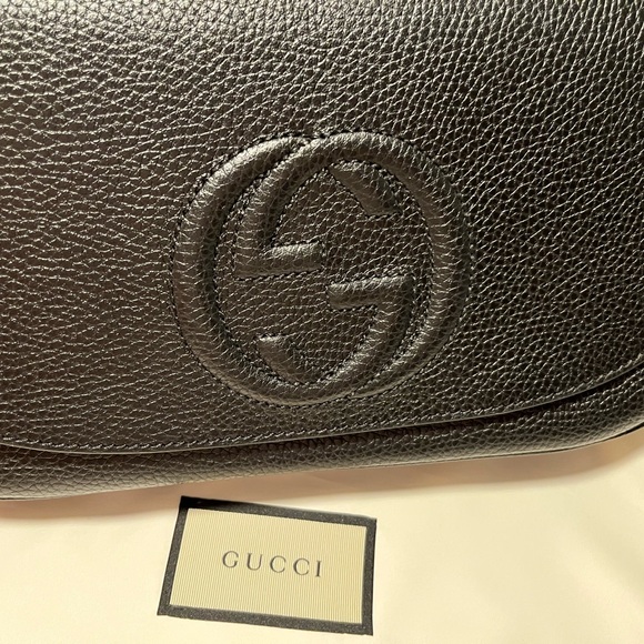 Gucci Soho, Pebbled Leather, Medium, crossbody bag! new! - Picture 8 of 17